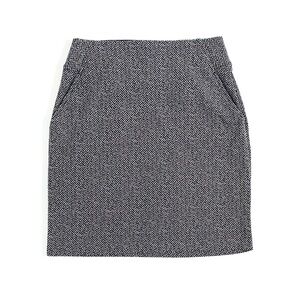 Apt. 9 | Black/White Herringbone Print Stretchy Pull-On Pencil Skirt Sz Small